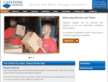 Tablet Screenshot of capstonelogistics.com